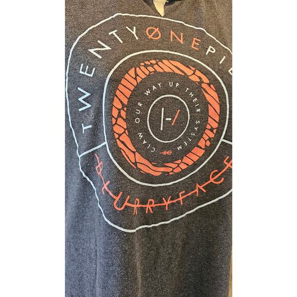 Twenty One Pilots Blurry Face 2015 Tour T-Shirt modified womens S split neck - Picture 2 of 7